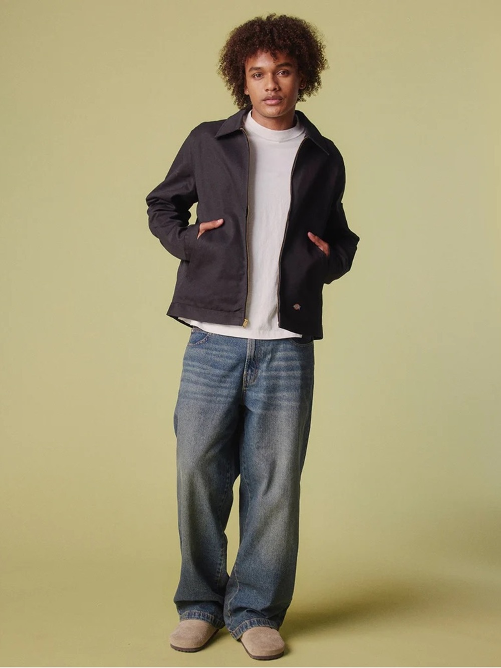 DICKIES Unlined Eisenhower Mens Jacket Sz L Mens
(Ago A-2)